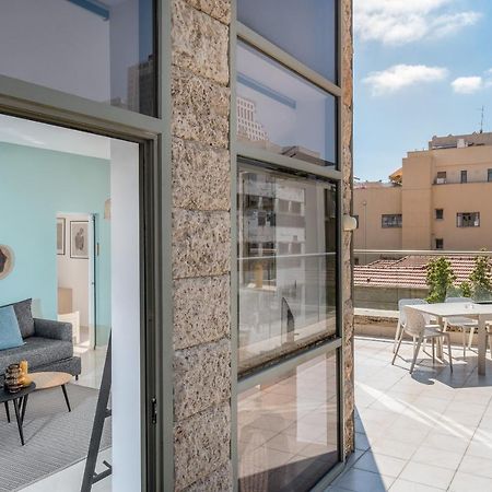 Superbe Apt Avec Terrasse Tres Proche De La Mer ! Tel Aviv Luaran gambar